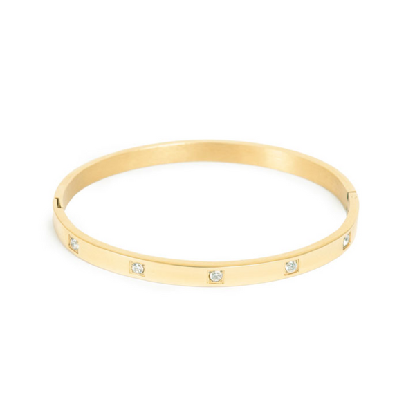 Pure Steel Bangle - Gold