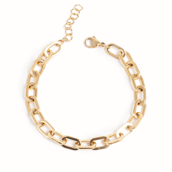 Pure Steel Chain Bracelet - Gold