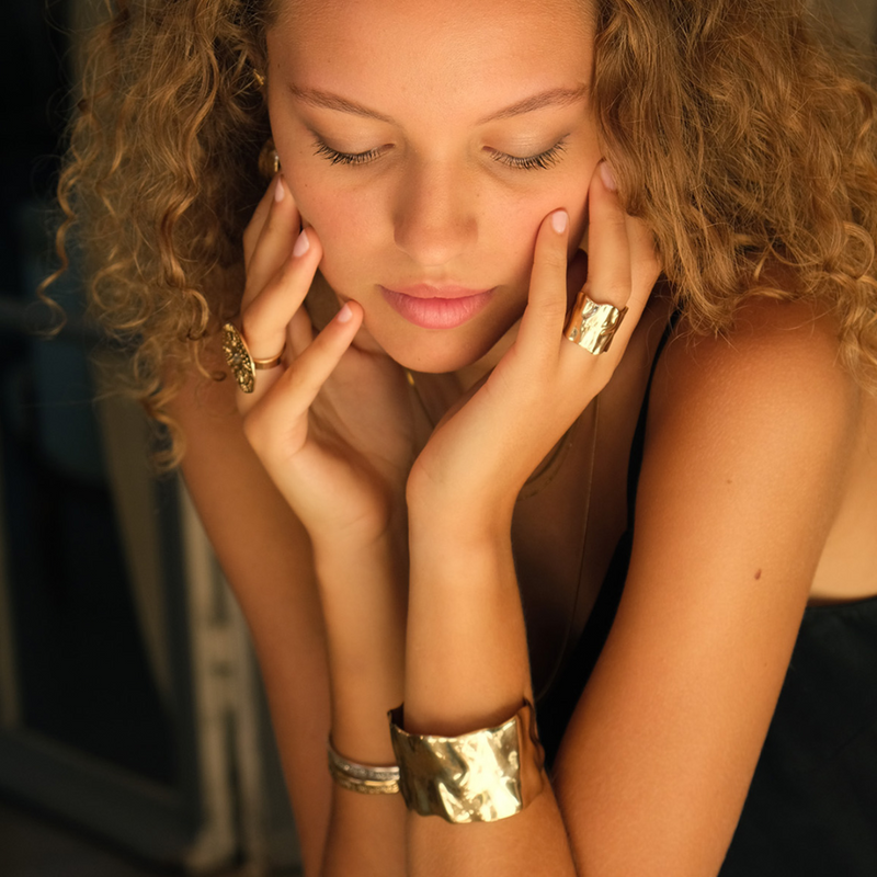 Sculpted Cuff - Gold