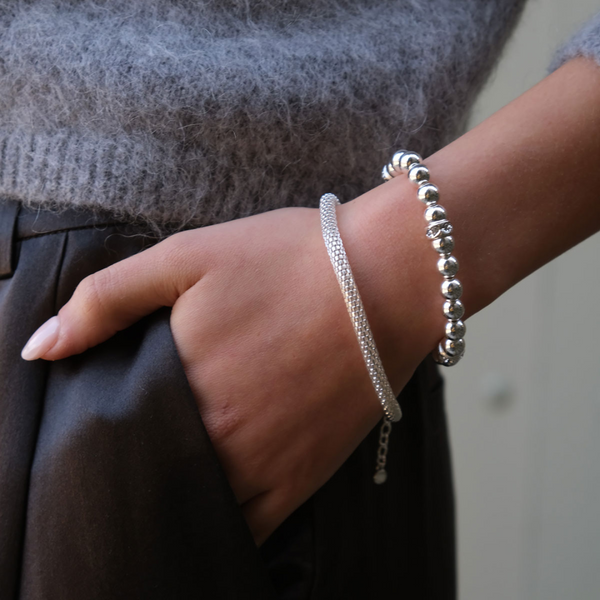 Values Bracelet - Woven Silver