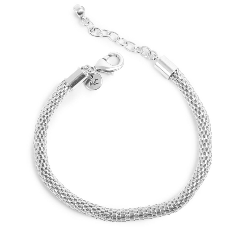 Values Bracelet - Woven Silver