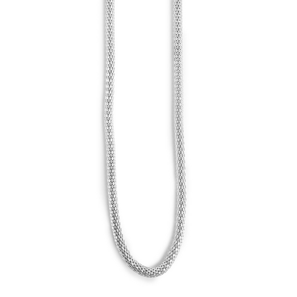 Values Necklace - Woven Silver