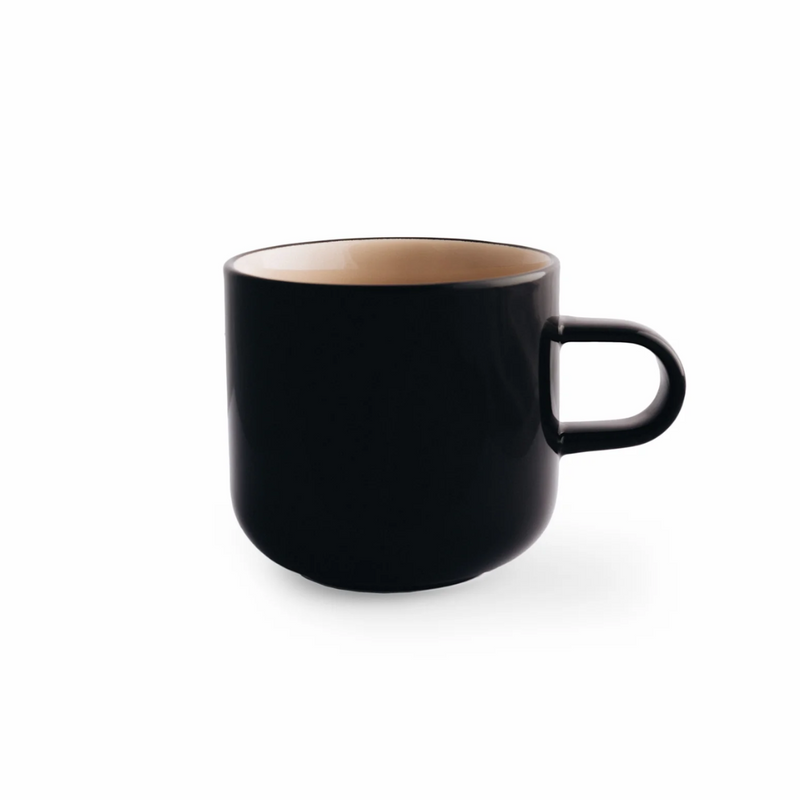 x Karen Walker Bobby Mug - Black with Macadamia