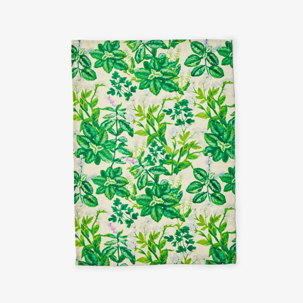 Tea Towel - Herbs Multi