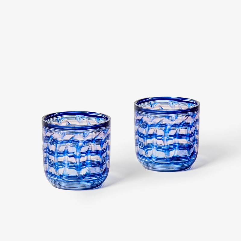 Watercolour Blue Tumblers - Set of Two