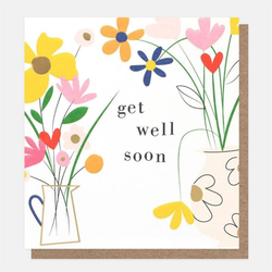 Get Well Soon Floral Card