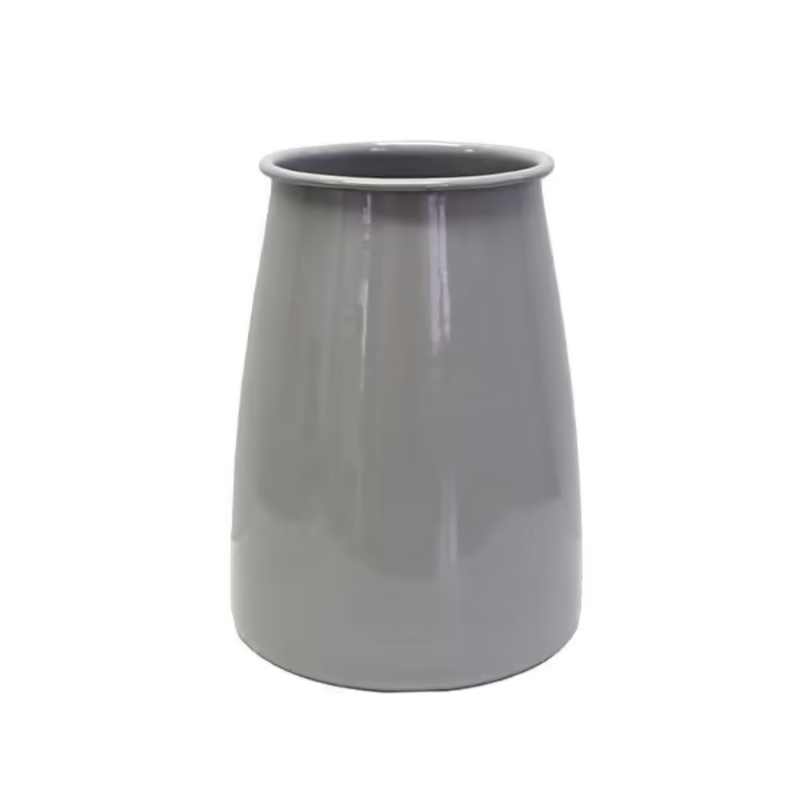 Enamelware Utensil Holder - Light Grey