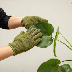 Plant Dust Gloves - Green