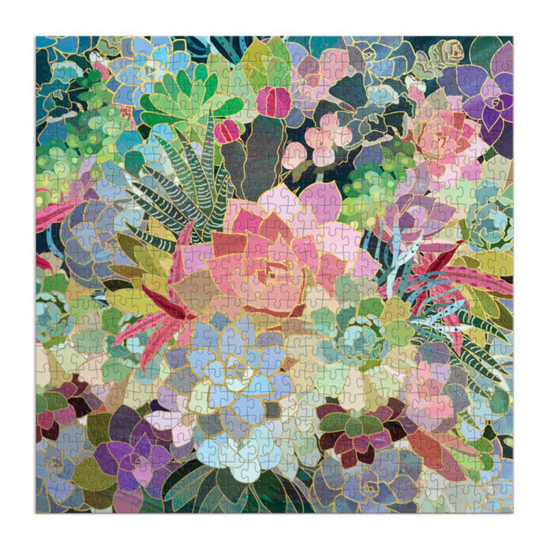 Succulent Mosaic Jigsaw Puzzle