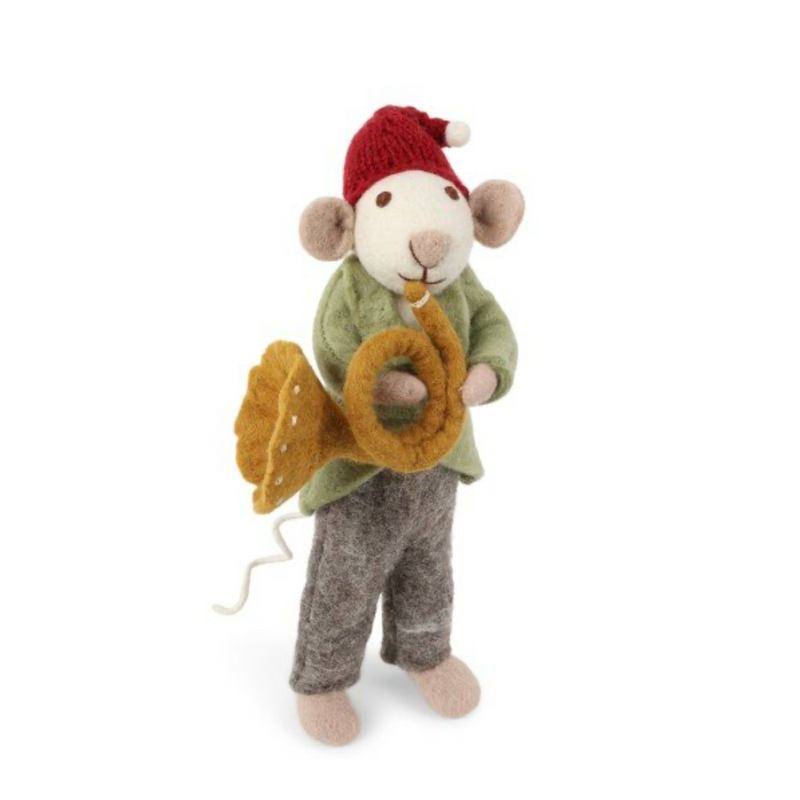 Big Orchestra Mouse with Trumpet - 27cm