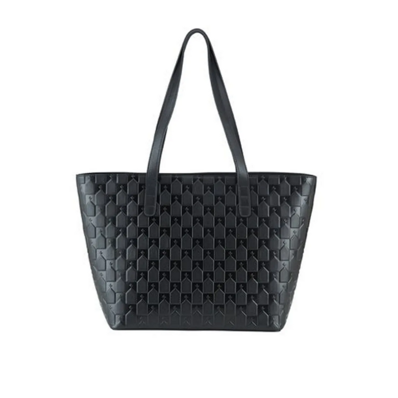 KW Monogram Tote - Black