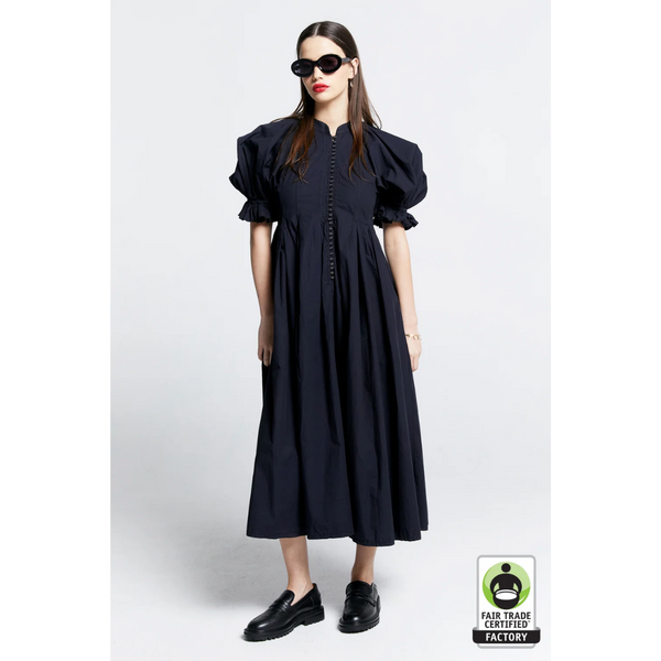 Organic Cotton Melody Dress - Black