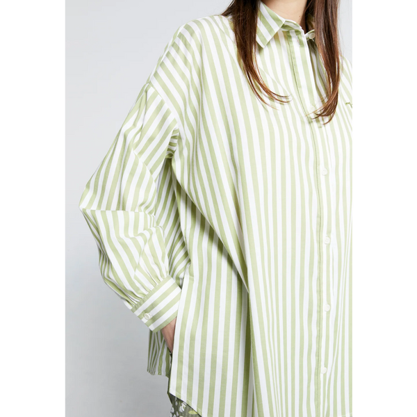 Oversized Walker Skirt - Apple Stripe