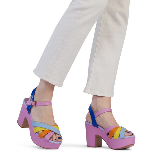 Soleil Heel - Rainbow Multi Calf