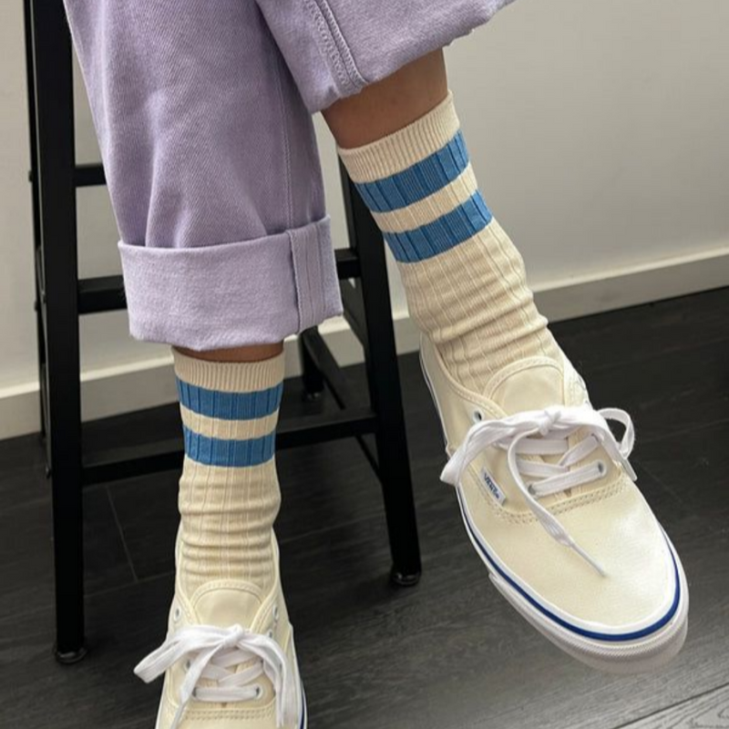 Her Varsity Socks - Blue