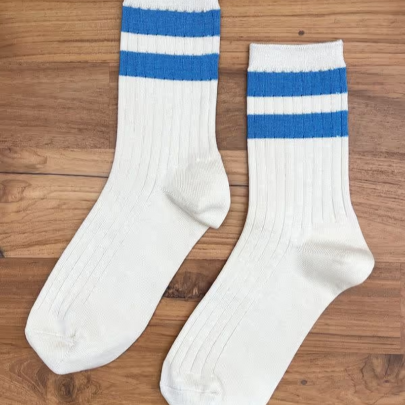 Her Varsity Socks - Blue