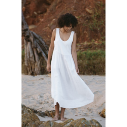 Frida Linen Dress - Ivory