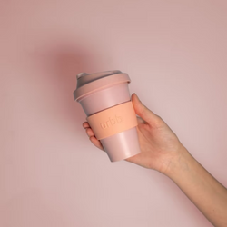 Biodegradable Coffee Cup - Peach + Petal