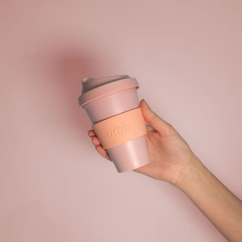 Biodegradable Coffee Cup - Peach + Petal