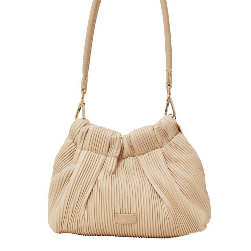 Alexis Shoulder Bag - Biscotti Pleat