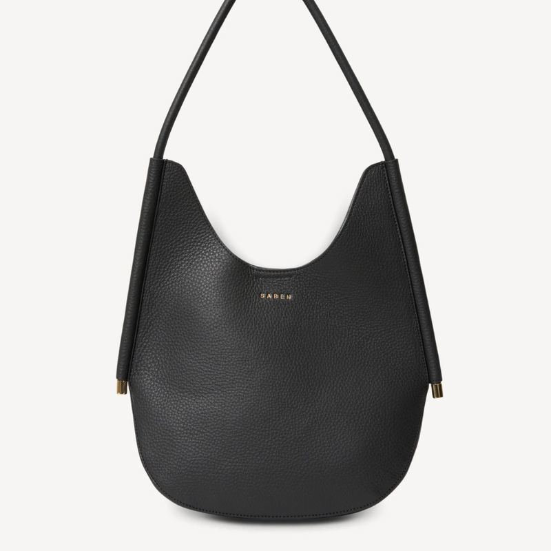 Asher Shoulder Bag - Black + Bronze