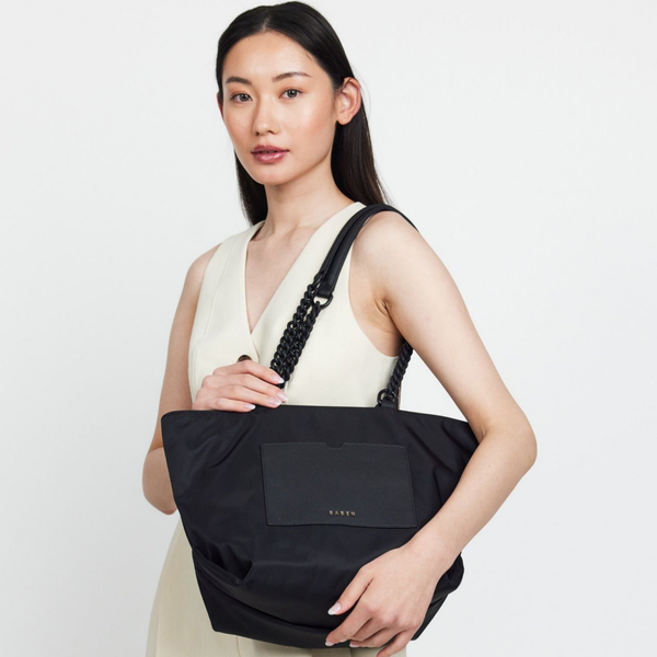 Paris Tote - Black Nylon