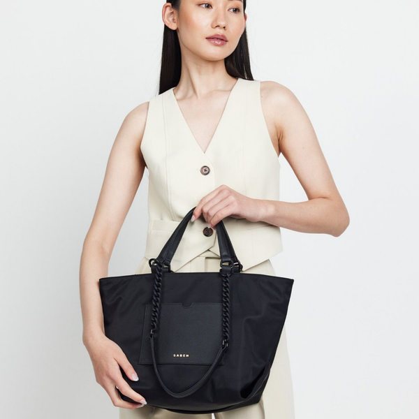 Paris Tote - Black Nylon