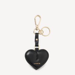 Charm Keyring Heart - Black