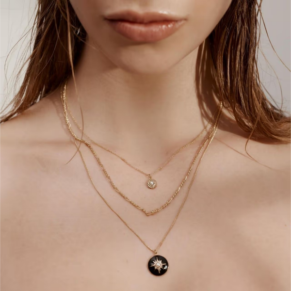Petite Perle Necklace - Pearl + Gold