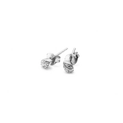 Petite Petal Studs - Silver