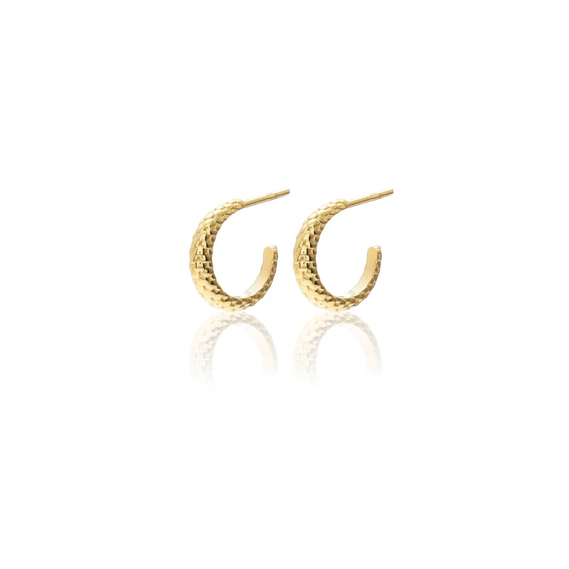 Small Infinity Hoops - Gold