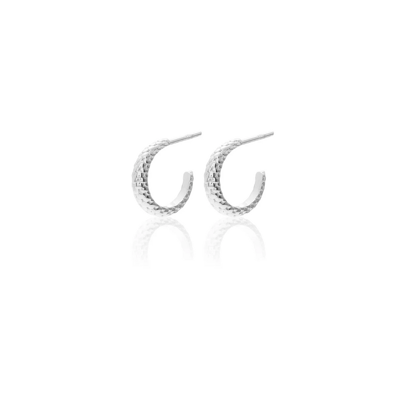 Small Infinity Hoops - Silver