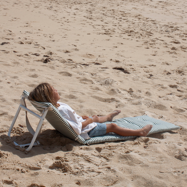 Reclining Beach Chair - The Vacay Olive