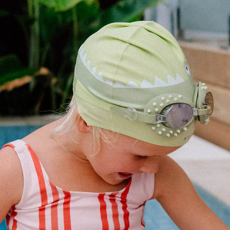 Kids Swim Goggles - Cookie The Croc Khaki