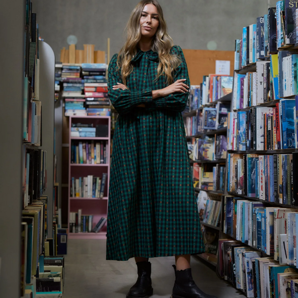 Joyful Dress - Petal Plaid