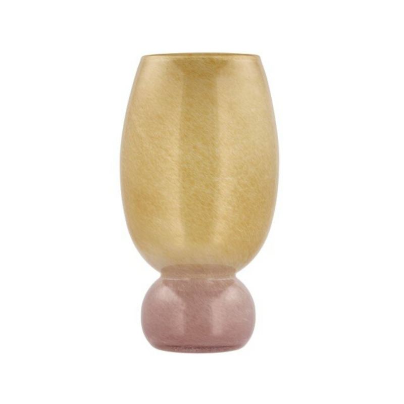 Styles Vase - Pink + Yellow