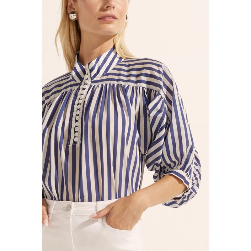 Adage Top - Navy Stripe