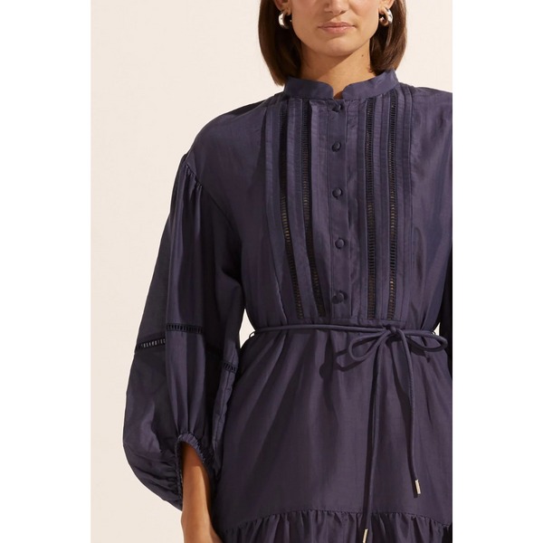 Festoon Dress - Indigo