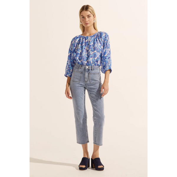 Imbue Top - Pacific Floral