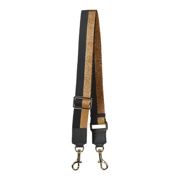 Feature Bag Strap - Bronze + Black stripe