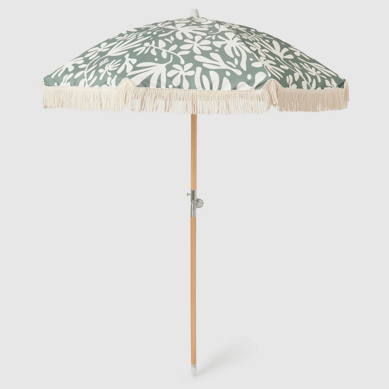 Luxe Beach Umbrella - The Vacay Olive