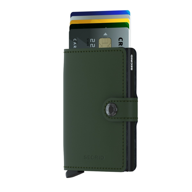 Miniwallet - Matte Green + Black